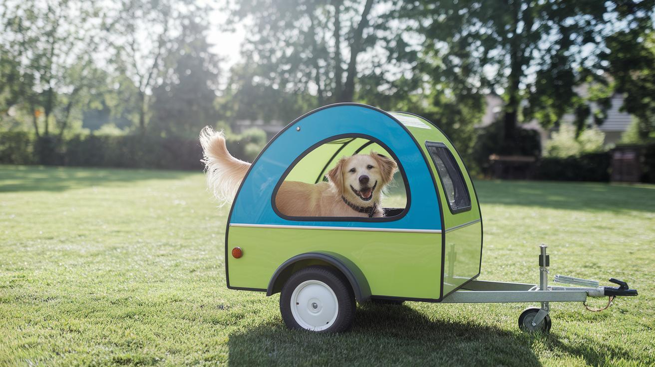 2. Dog Trailer Brightens Pet Outings