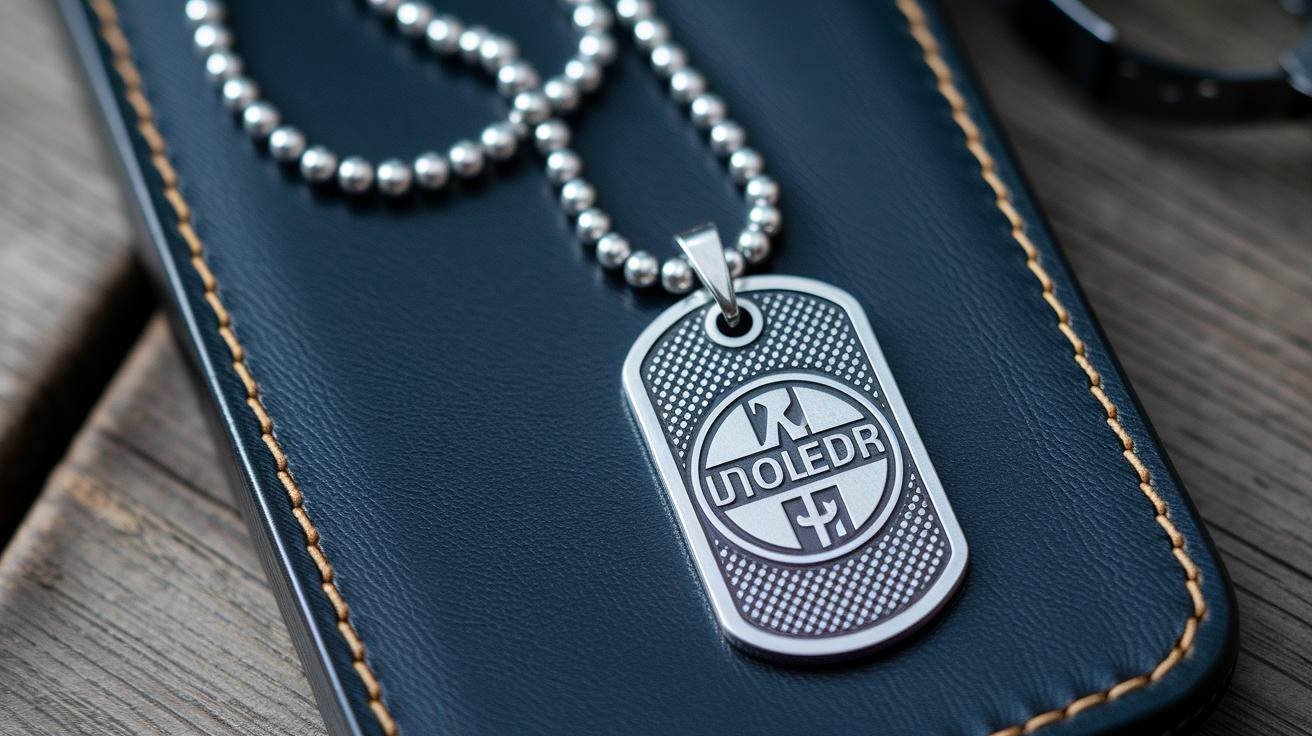 Dog Tag Necklace Radiates Bold Edgy Charm