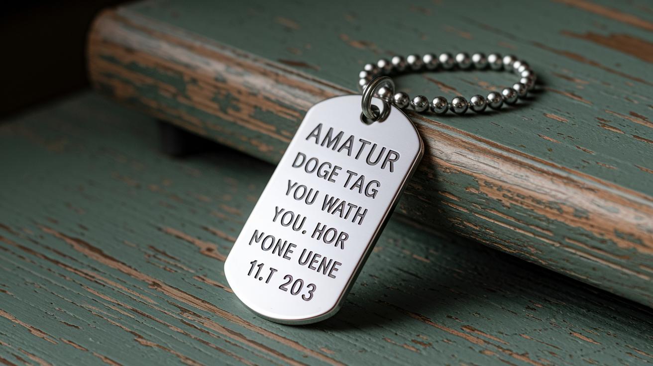 Dog Tags Shine With Custom Military Edge