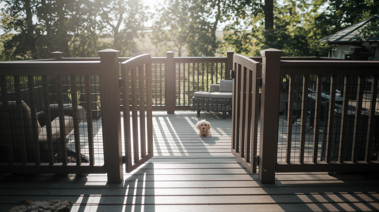 Outdoor Deck Gates For Pets: Safe & Stylish